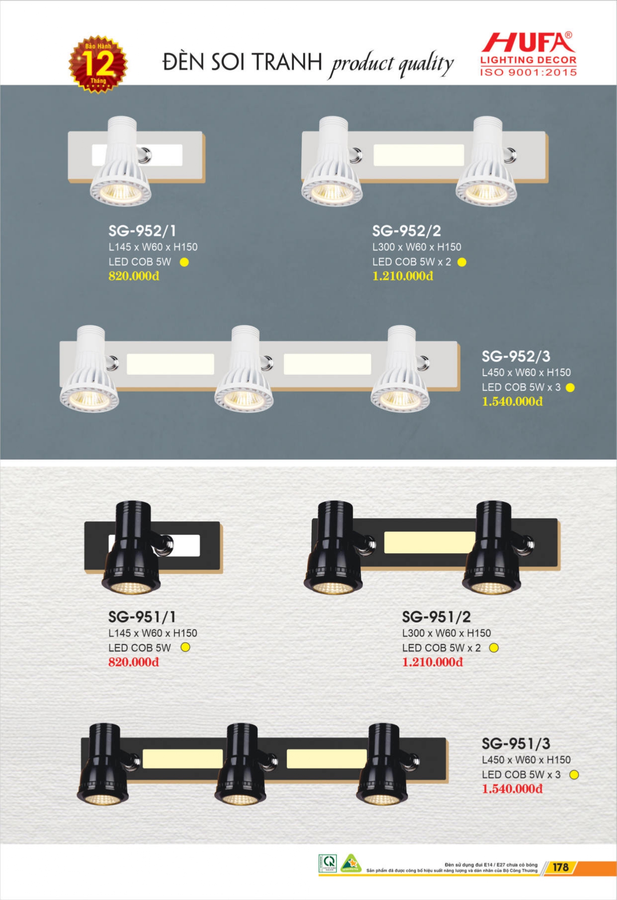 Bảng giá đèn LED HUFA 2026